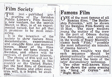 Cutting from the Swindon Advertiser 26 February 1947